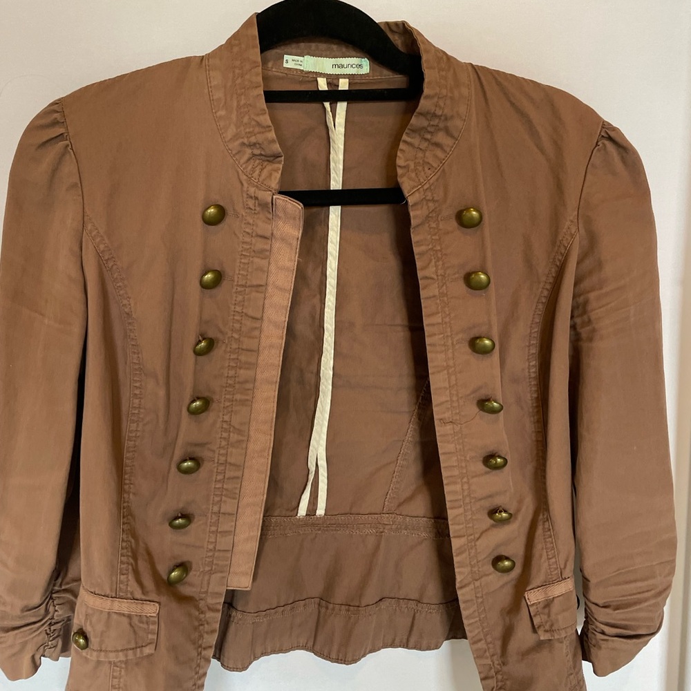 Maurices Brown Military Style Jacket